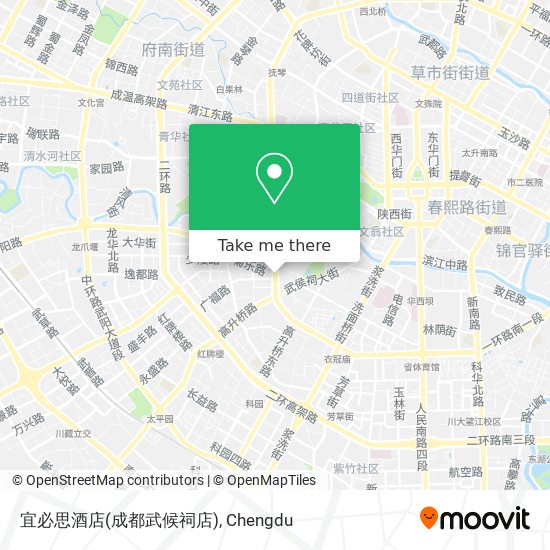 宜必思酒店(成都武候祠店) map
