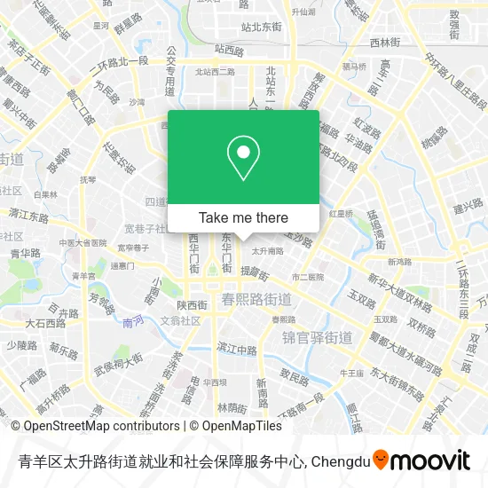 青羊区太升路街道就业和社会保障服务中心 map