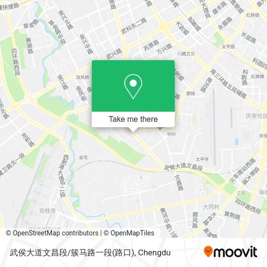 武侯大道文昌段/簇马路一段(路口) map