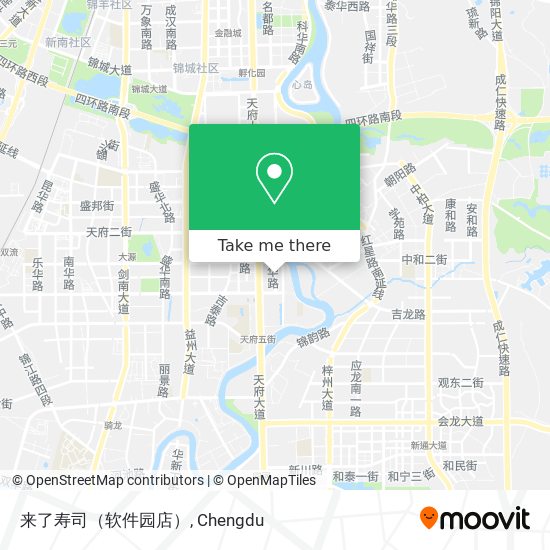 来了寿司（软件园店） map
