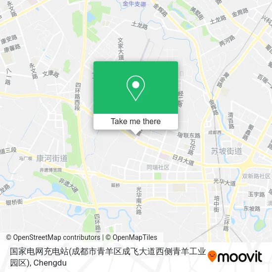 国家电网充电站(成都市青羊区成飞大道西侧青羊工业园区) map