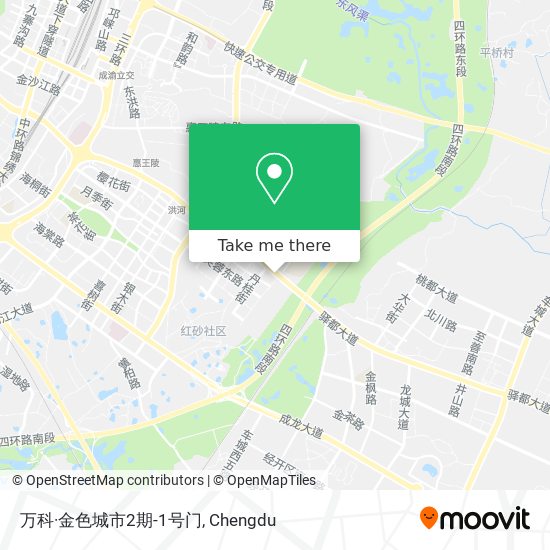万科·金色城市2期-1号门 map