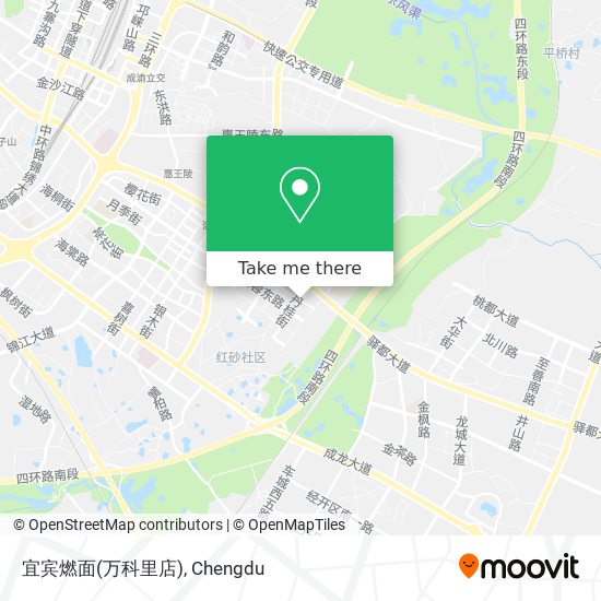 宜宾燃面(万科里店) map