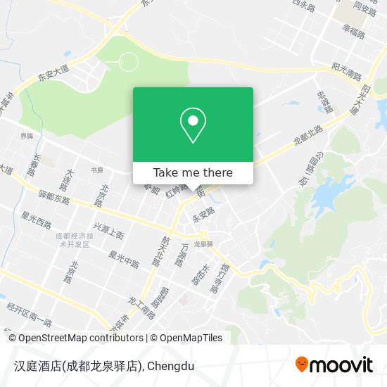 汉庭酒店(成都龙泉驿店) map