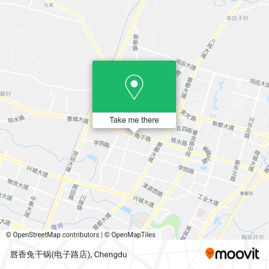 唇香兔干锅(电子路店) map