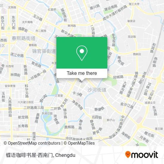 蝶语咖啡书屋-西南门 map