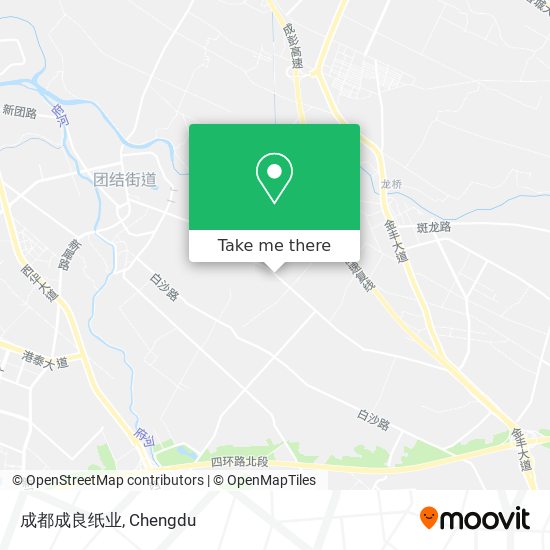 成都成良纸业 map