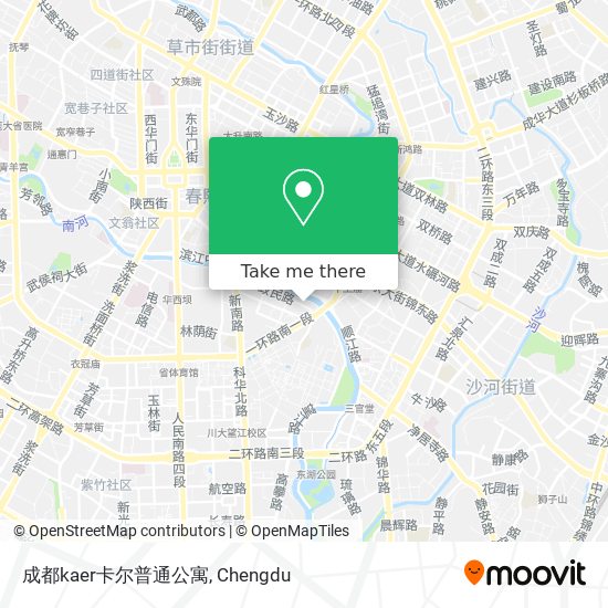成都kaer卡尔普通公寓 map