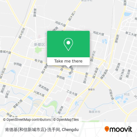 肯德基(和信新城市店)-洗手间 map