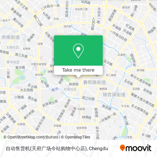 自动售货机(天府广场今站购物中心店) map
