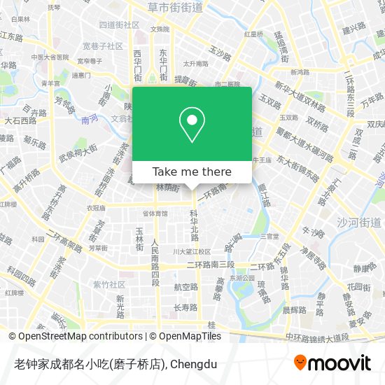 老钟家成都名小吃(磨子桥店) map