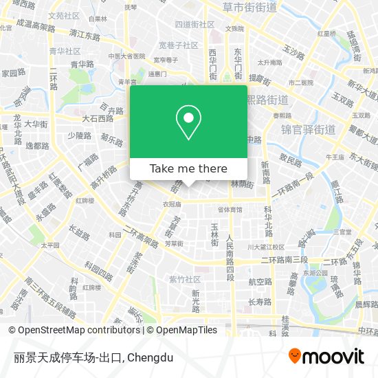 丽景天成停车场-出口 map