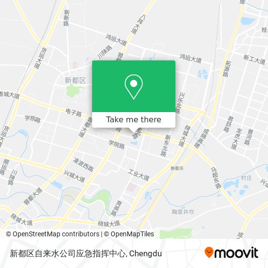新都区自来水公司应急指挥中心 map