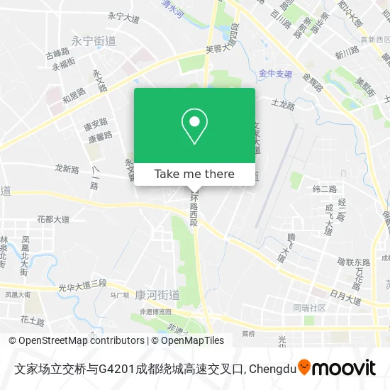 文家场立交桥与G4201成都绕城高速交叉口 map