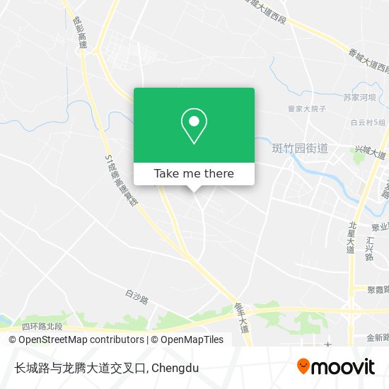 长城路与龙腾大道交叉口 map