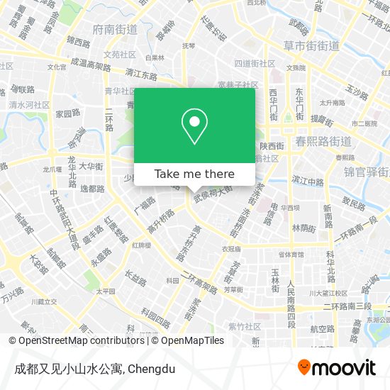 成都又见小山水公寓 map