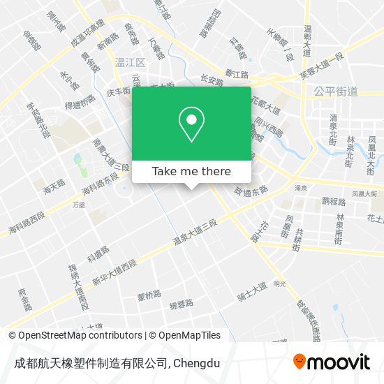 成都航天橡塑件制造有限公司 map