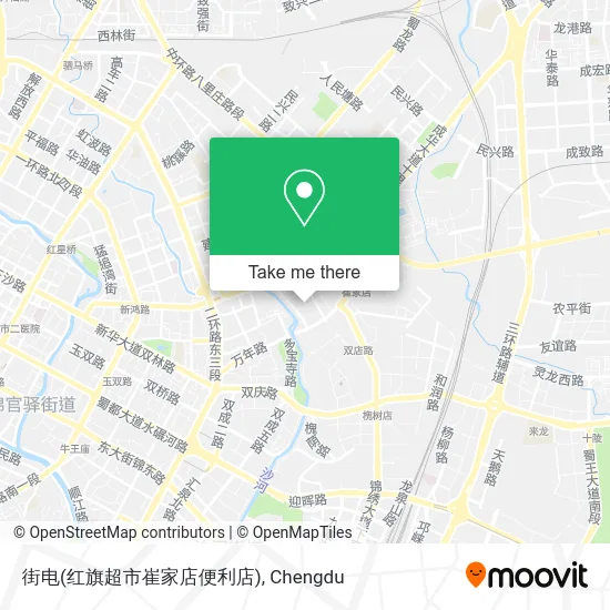 街电(红旗超市崔家店便利店) map