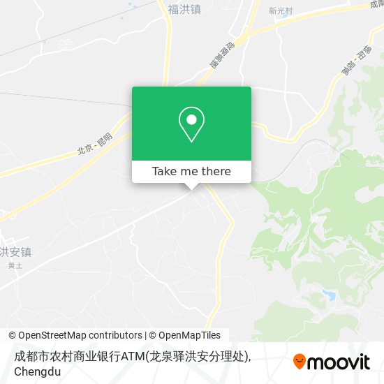 成都市农村商业银行ATM(龙泉驿洪安分理处) map