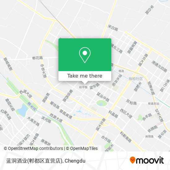 蓝洞酒业(郫都区直营店) map