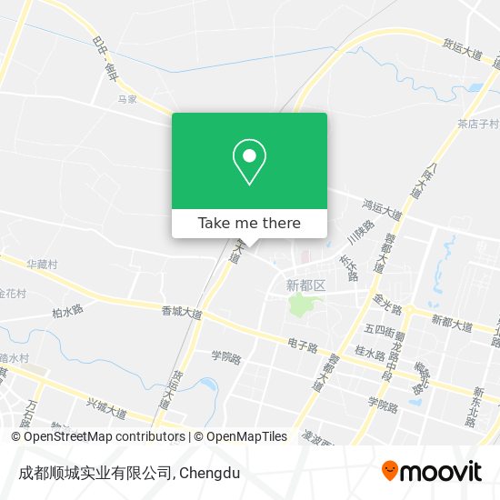成都顺城实业有限公司 map