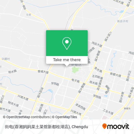 街电(蓉湘妈妈菜土菜馆新都桂湖店) map