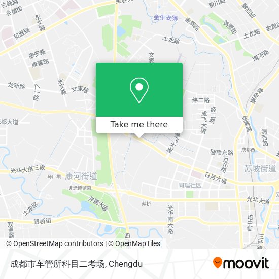 成都市车管所科目二考场 map
