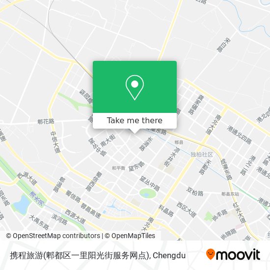 携程旅游(郫都区一里阳光街服务网点) map