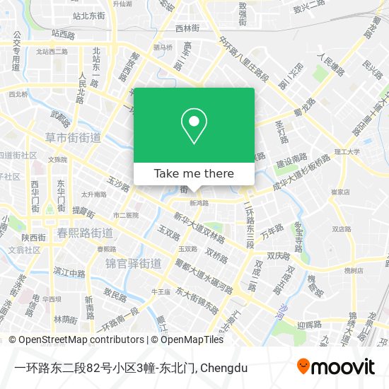 一环路东二段82号小区3幢-东北门 map