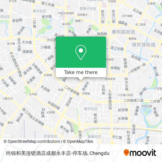 尚锦和美连锁酒店成都永丰店-停车场 map
