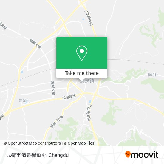 成都市清泉街道办 map