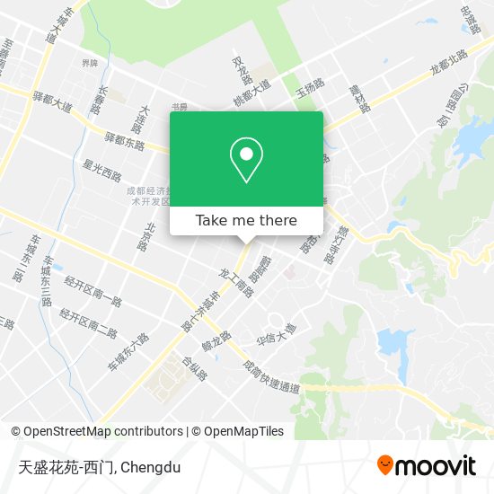 天盛花苑-西门 map