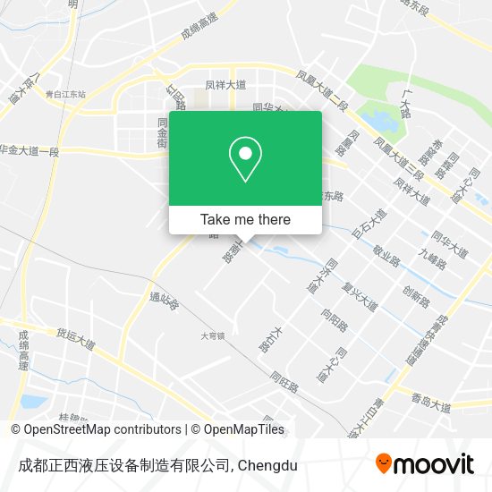成都正西液压设备制造有限公司 map