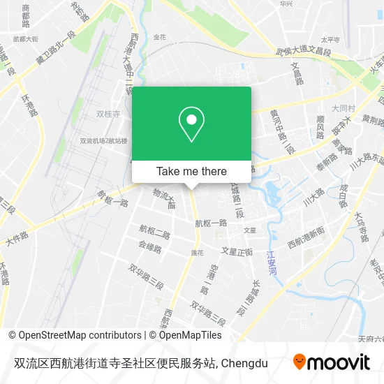 双流区西航港街道寺圣社区便民服务站 map