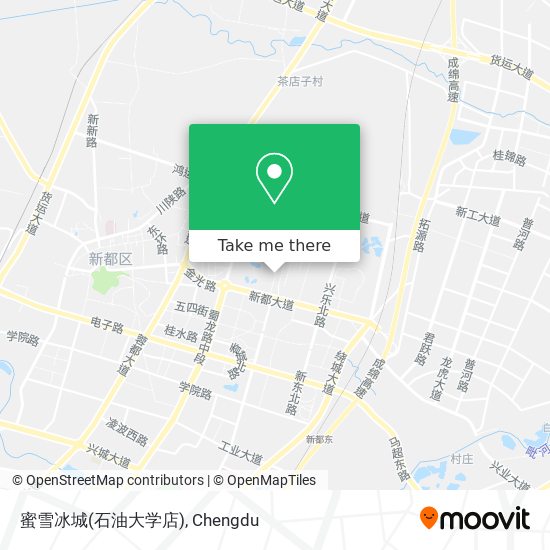 蜜雪冰城(石油大学店) map