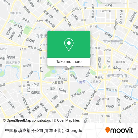 中国移动成都分公司(青羊正街) map