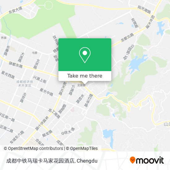 成都中铁马瑞卡马家花园酒店 map