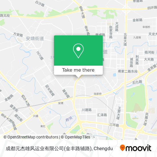 成都元杰雄风运业有限公司(金丰路辅路) map