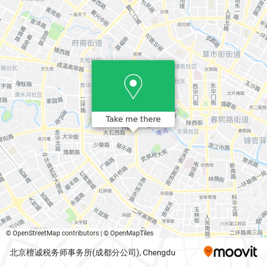 北京檀诚税务师事务所(成都分公司) map
