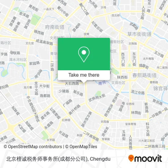北京檀诚税务师事务所(成都分公司) map