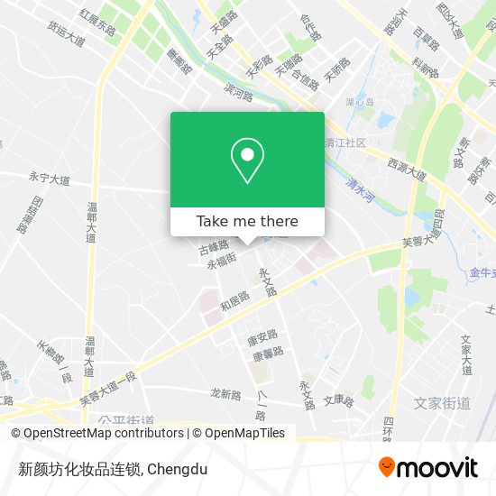 新颜坊化妆品连锁 map