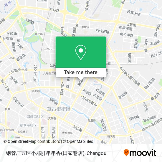 钢管厂五区小郡肝串串香(田家巷店) map