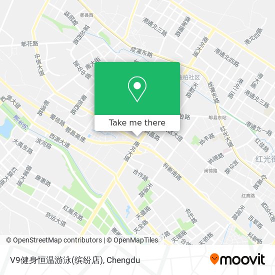V9健身恒温游泳(缤纷店) map
