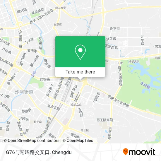 G76与迎晖路交叉口 map