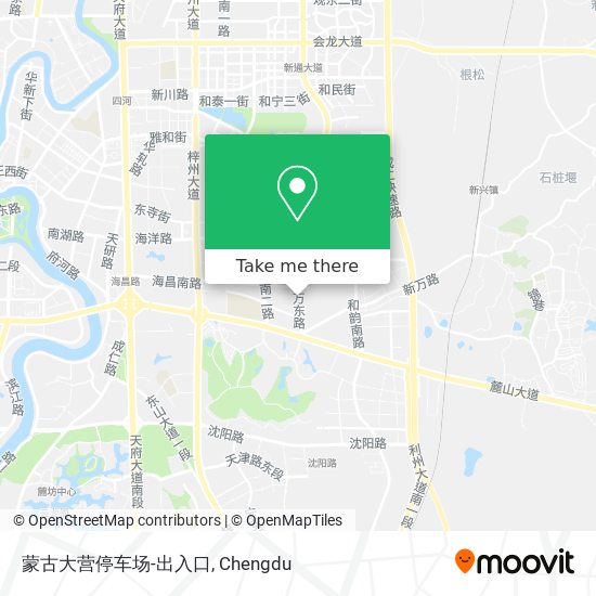 蒙古大营停车场-出入口 map