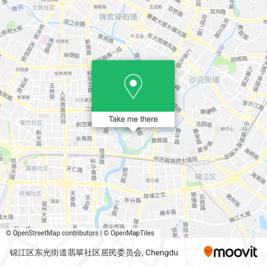 锦江区东光街道翡翠社区居民委员会 map