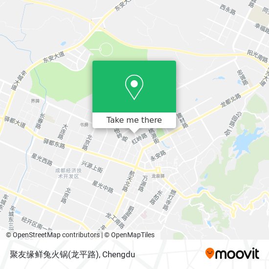 聚友缘鲜兔火锅(龙平路) map