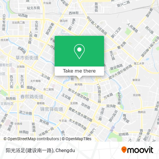 阳光浴足(建设南一路) map
