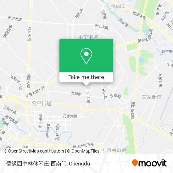 儒缘园中林休闲庄-西南门 map
