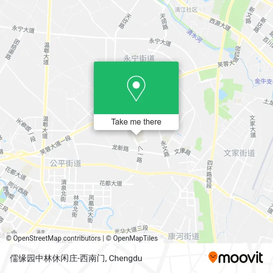 儒缘园中林休闲庄-西南门 map